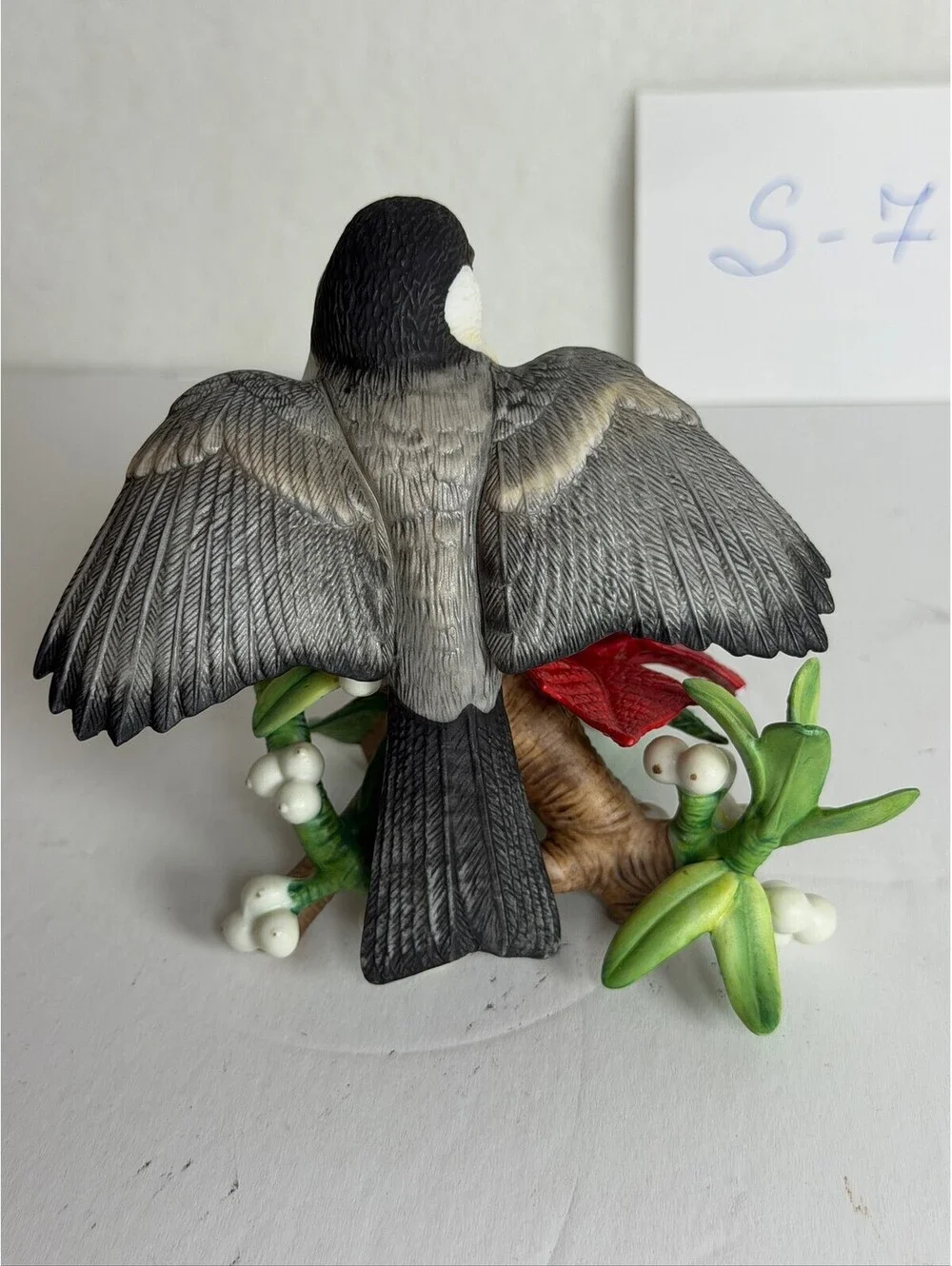Vintage 1997 Lenox Christmas Chickadee Figurine Limited Edition Holiday Decor